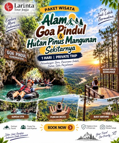 Paket Wisata Explore Goa Pindul dan Hutan Pinus Sekitarnya